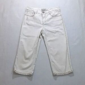 Tribal jeans stretch women's size 2 embroidered capri